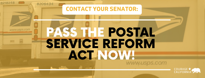 Pass The Postal Service Reform Act Courage California 0863