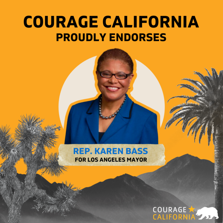 Courage California Endorses Rep Karen Bass For Los Angeles Mayor